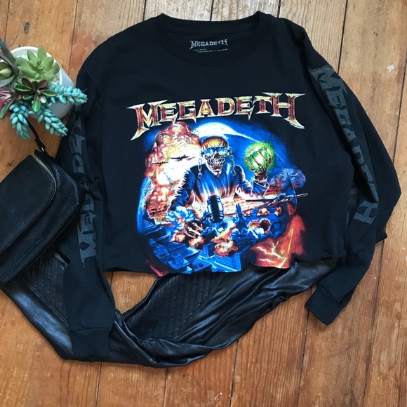 Urban Outfitters Tops Megadeth Crop Top Poshmark